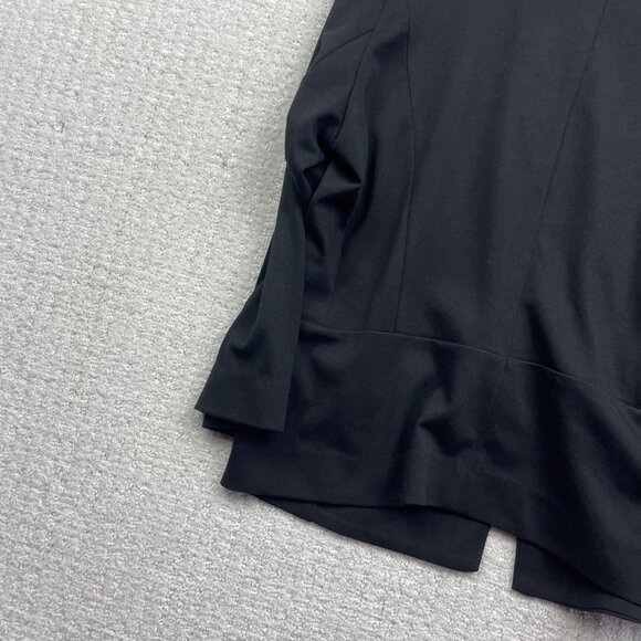 B Young Minimalist Open Front Blazer Wom Sz 40 Black Modern Preppy Style Office - Picture 13 of 16
